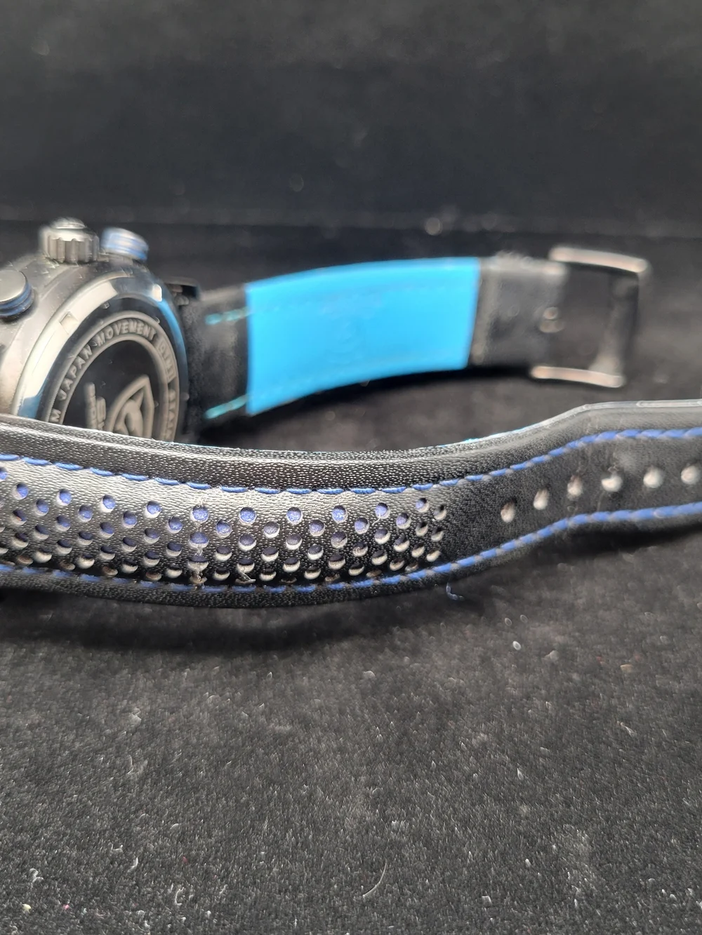 SHARK Sport Watch Black and Blue Chronograph - Japan Quartz Movement